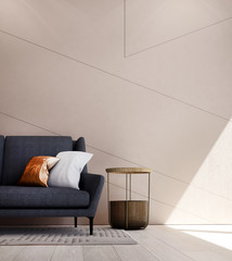 The interior design of  sofa in the living room