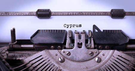 Old typewriter - Cyprus