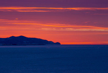 Beautiful sunrise in Andalusia, Spain