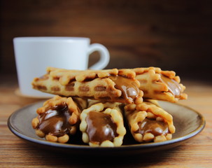 вафли с начинкой из сгущенного молока