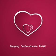     Valentine's Day Card Design - Template Illustration