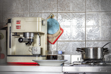 coffeemaker home kitchen vintage cooker retro