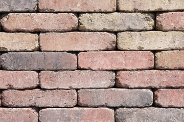 Mauer aus Ziegelsteinen