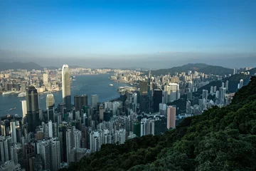 Fotobehang 香港・ビクトリアピークからの風景 © hit1912
