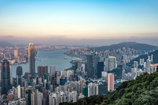 香港・ビクトリアピークからの風景
