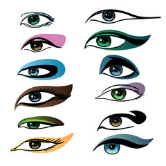 Makeup for different eye