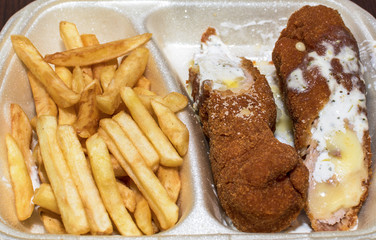 Karadjordjeva steak and French Fries