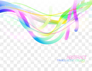 Fototapeta premium Beautiful translucent colors shape scene vector concepts abstract backgrond