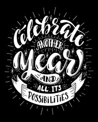 Celebrate another year and all its