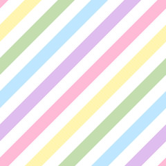 Obraz premium Pastelowy opalizujący kolorowy stronniczość (przekątna) paski wektor wzór bez szwu