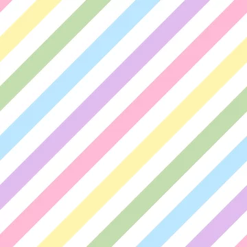 パステルカラーの虹色カラフルなバイアス 斜め ストライプ柄シームレスパターン ベクター Stock Vector Adobe Stock