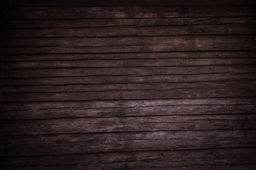 Naklejka premium Dark Wooden Background. Wood Planks.