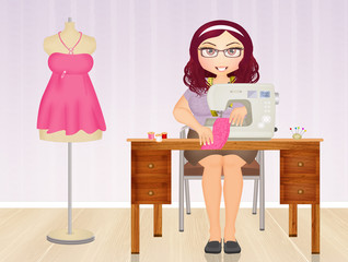 the woman dressmaker