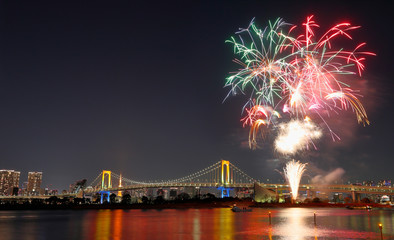 お台場の花火