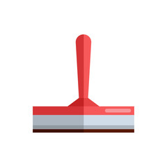 Cleaning housework wash tool squeegee flat vector