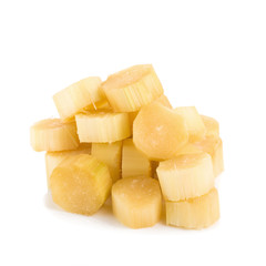 Sugar cane on white background.