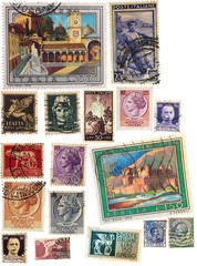 Old italian stamps