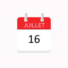 icone rouge à spirale calendrier
