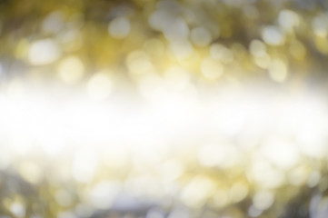 Gold and white bokeh background