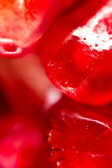 Pomegranate as a background. macro