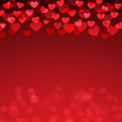Red Heart Valentine's day background