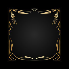 Vector art nouveau frame.