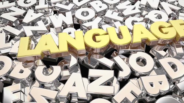 Language Word Letters Communication Share Ideas 3d Animation