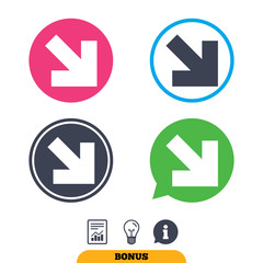 Arrow sign icon. Next button. Navigation symbol.