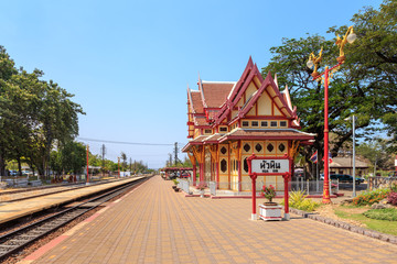 Royal pavilion at hua hin railway station, Prachuap Khiri Khan,
