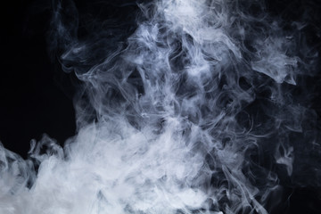 Smoke on black background