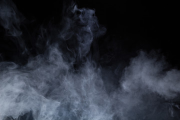 Smoke on black background