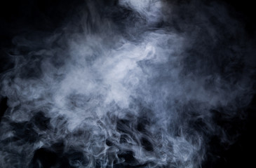 Smoke on black background