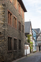 Fototapeta na wymiar In der historischen Altstadt von Eltville am Rhein, Rheingau, Hessen