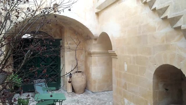 Vista interna dei Sassi di Matera - Italia - Capitale della cultura 2019 e patrimonio UNESCO