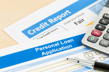 Personal loan application form fair credit score with calculator