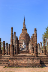 Obraz premium Wat Sa Si, Shukhothai Historical Park, Thailand