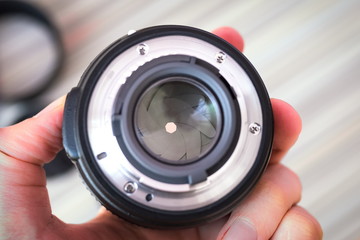Lens closed petals of the diaphragm