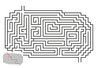 Vector Maze with Answer 25