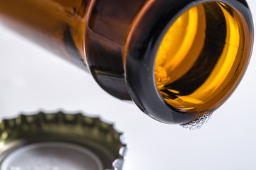 Leere Bierflasche