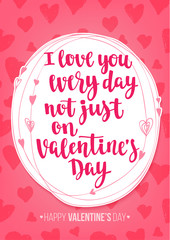 Handwritten vintage lettering romantic quote.