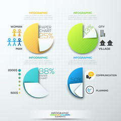 Modern infographics options banner