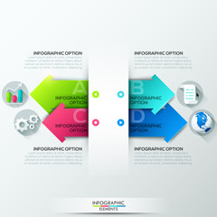 Modern infographics options banner