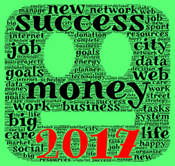 Business 2017 word cloud concept