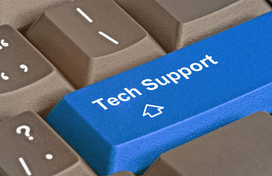 Blue Key For Tech Support