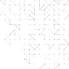 Geometric simple minimalistic background. Triangles dotted pattern. Vector illustration