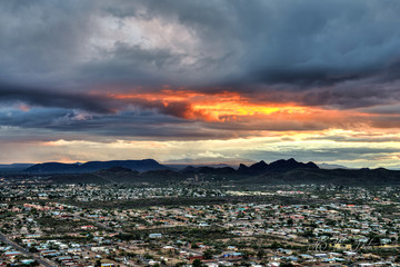 Sunset from A mountain