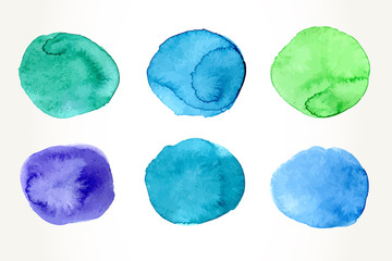 Watercolor circles