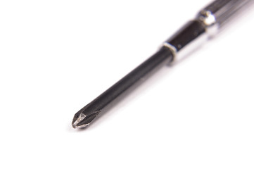 Jeweler's screwdriver tip macro close up