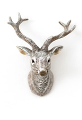 Deer head on wall. Christmas decoration