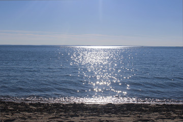 Naklejka premium beach at lowlight